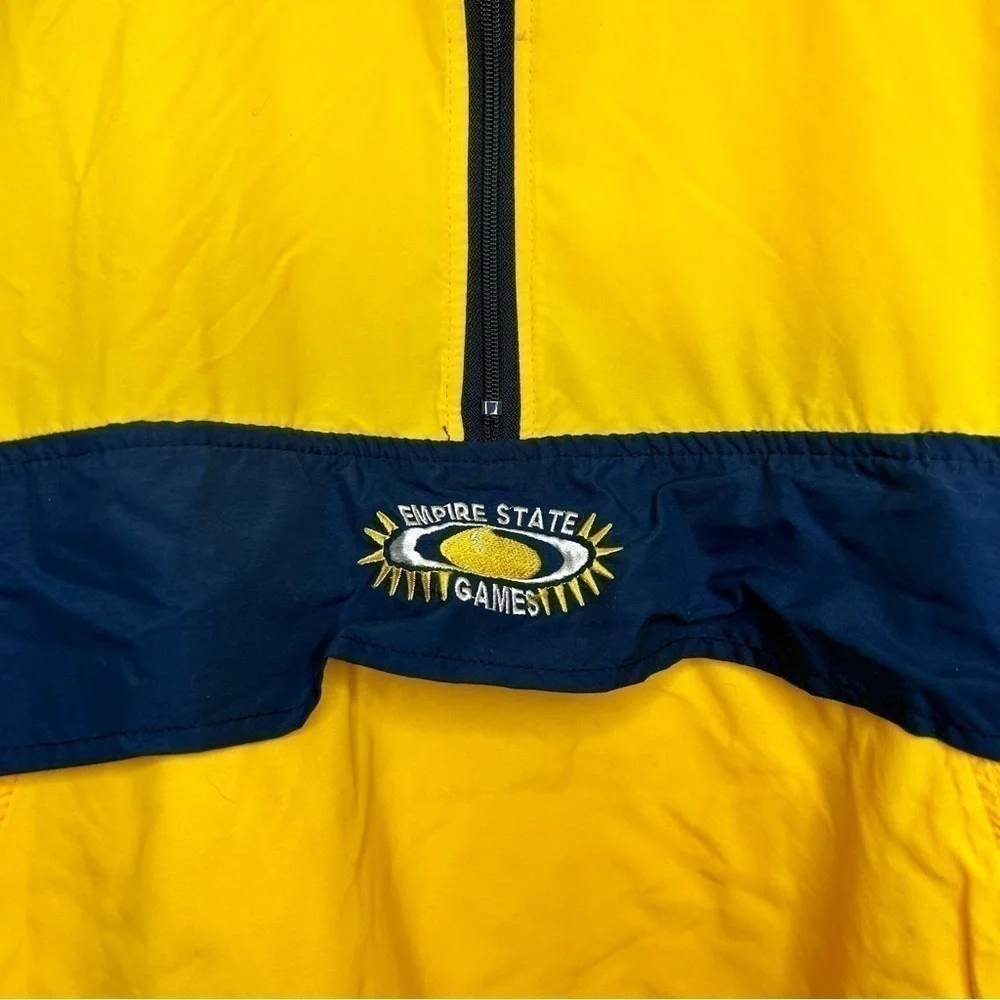 Vintage 1998 Empire State Games Rochester NY Half Zip Pullover Windbreaker